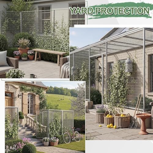 Tatuo Hardware Cloth 1/2 Inch 36in x 100ft Hot Dip Galvanized After Welded Cage Mesh Rolls 21 Gauge Metal Chicken Wire Roll Wire Fencing Poultry Netting for Raised Garden Rodent Animals - color: Silver, size: 36in X 100ft