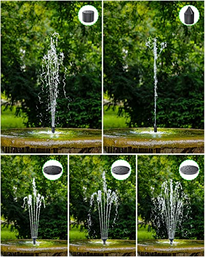 Biling Solar Water Fountain for Bird Bath, 3.5W Solar Water Pump Outdoor with 10ft Cable, 4ft Tubing, Solar Pond Pump for BirdBath, Garden Small Ponds (Need Direct Sunlight) - size: 3.5W