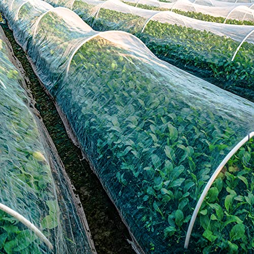 Unves 10' x 30' Garden Netting, Mosquito Bird Netting for Garden | Insect Plant Cover Bug Net Mesh for Vegetables Fruits Trees Flowers Blueberries Tomatoes Protection - size: 10 x 30 Ft x 1 pc