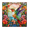 Hummingbird Puzzles for Adults 1000 Pieces, Stained Glass Spring Bird Flower Impossible Art Puzzle, Hard Challenging Bird Garden Jigsaw Puzzle as Home Wall Art Decor