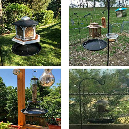 Bird Seed Catcher Tray Platform Feeder Hanging Tray Fits Most feeders Catches Most Falling Seed and Husk Great for Attracting Birds Outdoors, Backyard, Garden - No Feeders