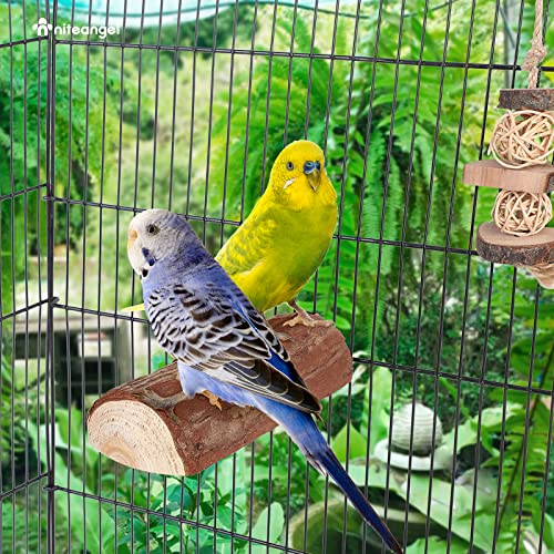 Niteangel Parrot Cage Perch, Wooden Platform for Birds (2 Packs) - size: 2 Packs