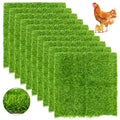 Chicken Nesting Pads Set 12×12"-Washable Artificial Grass Nesting Pads-for Chicken Coopsfor Chicken Coop and Pet Garden Lawn Indoor Outdoor (10 Pack)