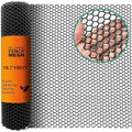 Chicken Plastic Wire Fencing Mesh - Heavy-Duty Plastic Chicken Black Wire Fence Mesh for Gardening, Barrier Netting, Poultry Dogs Rabbit Fencing (Black, 15.7IN x 50FT) - size: 15.7IN x 50FT