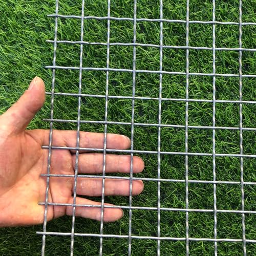 13Gauge Strong Galvanized Woven mesh 40"X24" 1" mesh|Delivered Flat|Poultry cage Netting -Anti-Rodent Steel mesh Crimped mesh Snake Fence Chicken Wire Fencing - style: 13Ga Hole 1"