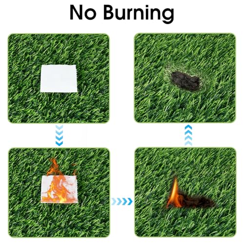 Lemecima 6 Pack 12"x12"x1.2" Chicken Nesting Pads for Laying Eggs, Washable Artificial Grass Carpet Synthetic Turf Mat Nest Box Bedding for Chicken Coop