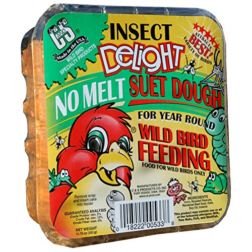 C&S Insect Delight No Melt Suet Dough, 12/pack 11.75 Ounces - style: Insect 12-Pack