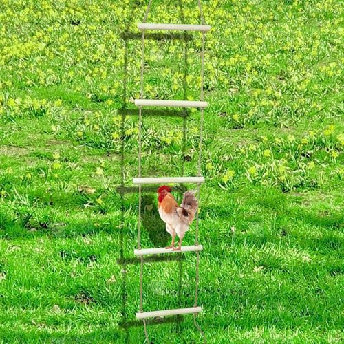 Extra Long Chicken Perch Stand, Natural Wood Chick Swing Toy for Coop, Chicken Coop Accessories, Chicken Roosting Bars, Outdoor Perch Toy for Poultry Chicken Chick Hens Large Bird Parrot 138 × 16 Inch