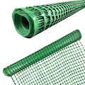 Ashman Plastic Mesh Fence, Construction Barrier Netting, Green, 4'x200' Feet, 1 Roll, Garden Fencing, Fences Wrap, Above Ground, for Snow, Poultry, Chicken, Deer, Patio, Garden Netting, Green 200 FT - color: Green, size: 200 FT
