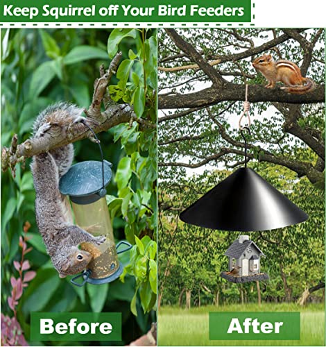 19 in PP Squirrel Baffle for Pole Bird Feeders, Hang Mount, 1pcs | Raccoon and Squirrel Guard Stopper for Shepherd Hooks - style: Hanging Mount 1pcs