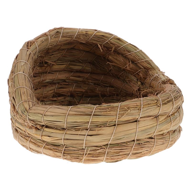 CALLARON Straw Woven Chicken Nest for Egg Laying and Breeding Cozy Henhouse Nest Box 5.91X5.51X4.33In for Backyard Poultry Easy to Clean and Assemble