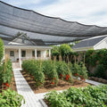SUNNY GUARD Sun Shade Cloth, 6.5 x 16.5 FT Black HDPE Mesh | 35-45% Breathable shade cover creates a cooler space for plants, vegetables, greenhouses, patios, chicken coops, and kennels - color: 40 SHADE-BLACK, size: 6.5 FT x 16.5 FT