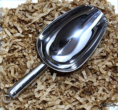 JBscoop Stainless Steel large Ice Scoop 11.3 inch, Feed Candy Popcorn Sugar Utility Scoop Easy Storage, Heavy Duty - 18 Oz - size: 18 Oz