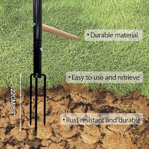 Large Chicken Perch Toys for Coop,Wooden Chicken Roosting Bars with 3 Legs Metal Ground Plug,1.25-Inch Thickened Steel Pipe, Improved and Upgraded Design of Wooden Pole Embedded in The Steel Pipe