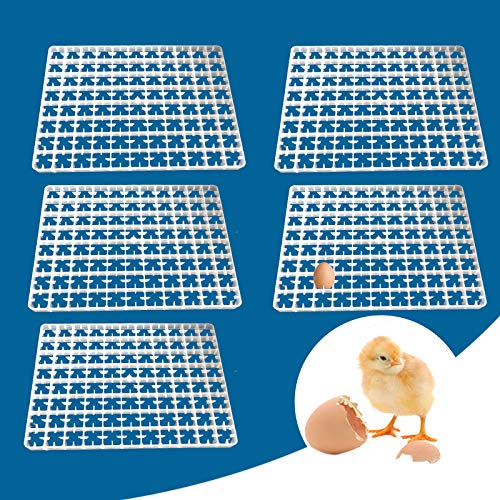 Portable 5pcs 88 Eggs Incubator Tray, Chicken Duck Tray Egg Hatcher Storage Container for Home Farm Nestling Hatching