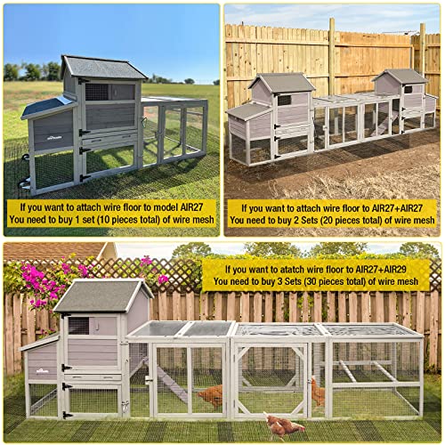 Aivituvin Chicken Coop Chicken Wire Netting Barrier Poultry Fence Keep Your Flock Safe from Predators