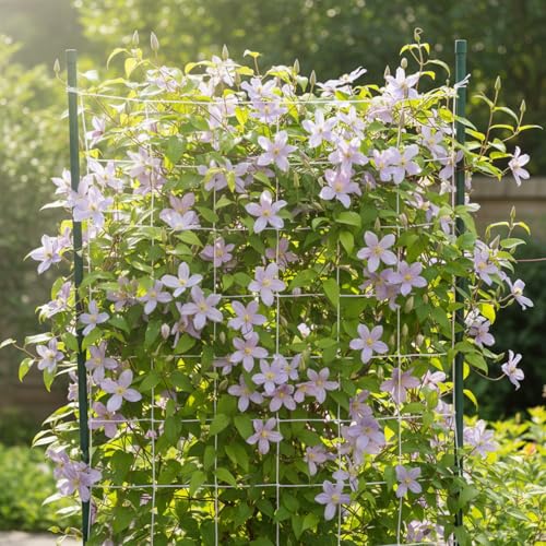 2 Pcs Garden Netting Set Trellis Netting Heavy Duty Polyester 5 x 30ft and Garden Cover Mosquito Bird Mesh 10 x 33ft for Vegetables Fruits Protection, Climbing Plants Grow