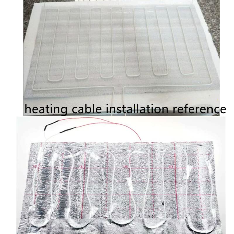 12V Pre-Assembled Silicon Rubber Heating Wire for DIY Steering Wheel Heating, Self Made Warmer Incubator, Seat Heater (32.8ft) - size: 32.8ft