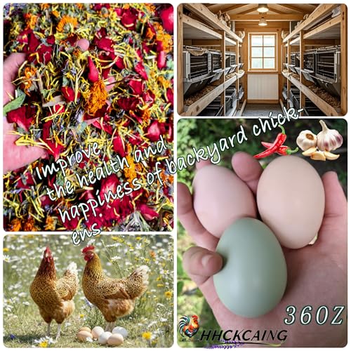 36 oz Nesting Herbs for Chicken coop – All-Natural Chili Blend for Nest Boxes & Bedding, Backyard Chicken Herbal Supplement, Promotes Balanced Digestive Health, Feather Quality, and Egg Production
