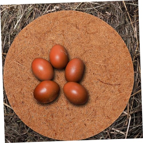 Outanaya 4pcs Egg Hatching Leak Gasket Nesting Pads for Chicken Coop Cocopeat Mat - size: 30.00X30.00X0.90CM