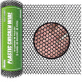 Heavy Duty Black Plastic Chicken Wire Mesh 15.7in*10ft | Easy to cut and bend, no sharp edges. Ideal for poultry, rabbits, dogs, garden beds, balcony screens, floral guards & DIY. - color: 10ft Black