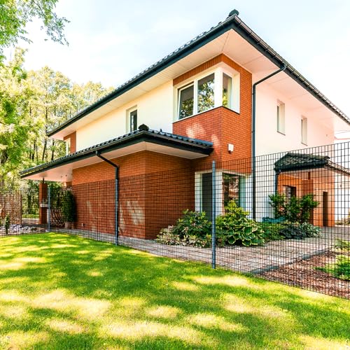 3ft x 50ft Black Vinyl Coated Welded Wire Fence | Heavy Duty Garden Fencing, Chicken Coop Poultry Run, Dog Fence & Garden Protector for Vegetables - size: 3 ft X 50 ft