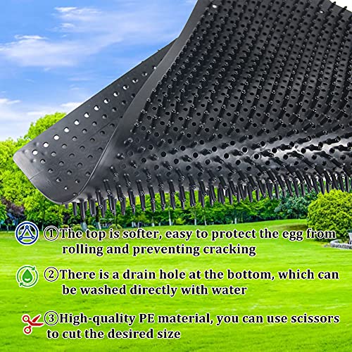 Washable Chicken Nesting Pads 6 Pack Chicken Coop Accessories, Pad for Duck, Chicken Coops Nesting Boxes, Cuttable and Reusable Egg Laying Mats for Coops Hen House Poultry Eggs Protecting, 14"x11.8"