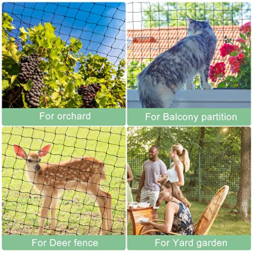 BSTPCOO 25'x25' Bird Netting for Chicken Coop, 3/4" Mesh Nylon Netting | Poultry Netting, Chicken Net Roof Hawk, Aviary Net Deer Fence Pests Trellis Garden Net for Fruits Trees Plant Vegetable - size: 25'×25'-3/4''