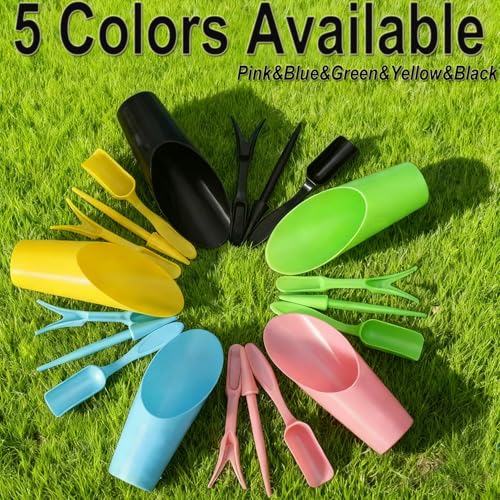 8pcs Potting Soil Scoop for Indoor Plants, Garden Tiny Plant Shovel Hand Tools Transplanting Succulent Cultivation Digging Bonsai Soil Scoops Kits,2Set Black - color: Black