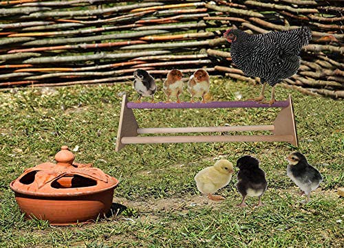 Chicken Perch Chick Wood Stand for Hens Handmade Chicken Swing Bird Perch Stand Toy for Hens Roosters Large Bird Parrot Macaw