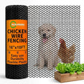 Plastic Wire Mesh Fence 16in x 10Ft Plastic Chicken Wire Mesh for Poultry, Dogs, Rabbit, Snake Barrier & Gardening Versatile Plastic Fencing (16in x 10Ft, Black) - color: Black, size: 16in x 10Ft