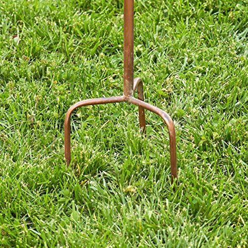 Large Copper Colored Multi-Birdhouse Stakes, Room for 4 Bird Families in Each (Castle Home) - style: Castle Home