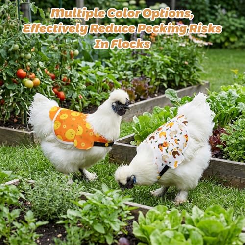 Chicken Saddle for Hens, Hen Saddle for Chickens, 2-Pack Poultry Protector with Oxford Fabric, Chicken Saddles for Protection, Chicken Saddle, Chicken Saddles for Hens Protection Gear