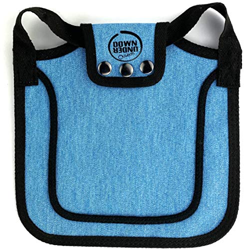 DOWN UNDER OUTDOORS Medium-Large Chicken Saddle Hen Apron Saver (Blue) | Adjustable Straps, Chicken Apron, Poultry Saver, Pet Supplies, Including Shoulder Cover, 14 oz Breathable Cotton Canvas - color: Blue