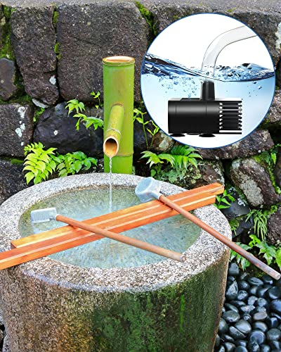 Biling 6.5W Solar Water Pump 5 Spray Patterns for Bird Bath Small Pond | Solar Fountain with Longevity Solar Panel, Dry-Run Protection, 5ft Tubing for Outdoor Garden Pond, Pool - size: 6.5W