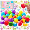 JOYIN 24Pcs Easter Egg Stampers Toys for Easter Eggs Hunt Game, Basket Stuffers Fillers, Kids Party Favor, Assorted Self-ink Stamp for Classroom Exchange and Prize Supplies Gifts - style: carrot