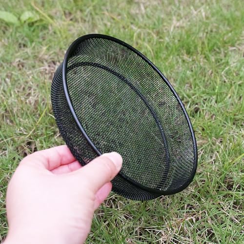 2pcs Metal Round Bird Feeders Tray, Wild Birds Seed Feeder Tray, Bird Mesh Tray Outdoor Accessory for Humming Feeder Station - color: Metal Tray*2