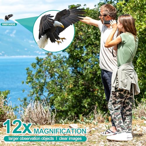 ZZSTAR 2 in 1 Digital Binoculars with Camera, Large View, 2" LCD Display & Recording, Binoculars for Adults High Powered, Low Light Night Vision Binoculars for Bird Watching/Hunting/Sporting/Travel