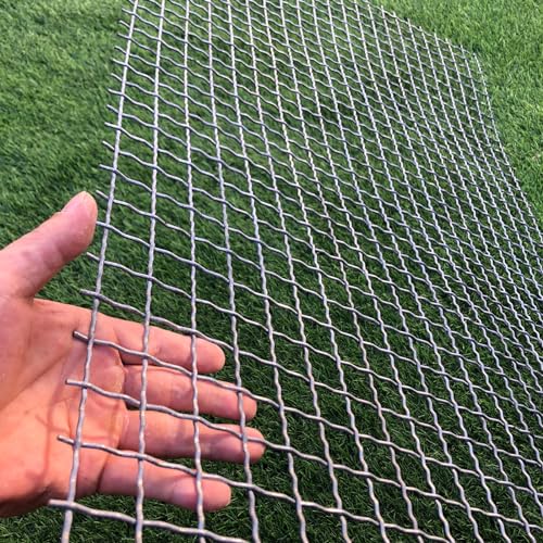 13Gauge Strong Galvanized Woven mesh 40"X24" 1" mesh|Delivered Flat|Poultry cage Netting -Anti-Rodent Steel mesh Crimped mesh Snake Fence Chicken Wire Fencing - style: 13Ga Hole 1"