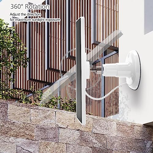 4 Pack Solar Panel Camera Charger Fit for Arlo Essential Spotlight/XL Spotlight/Essential 2k 2nd 3rd gen 2 3 Camera,Arlo PRO 6,Ring Spotlight Cam Plus/Spotlight Pro 5V 7W Solar Panel Charging Cable - size: 4 Pack