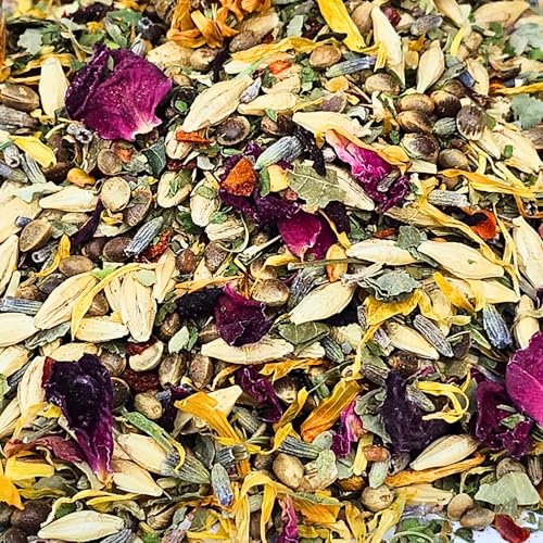 Thorns & Thyme Hippie Chix Mix Cooling Hemp Blend – Chicken Supplement for Heat Stress & Hydration – High-Protein Herbal Poultry Feed Supplement for Egg Production, Molting, Immunity & Pest Control