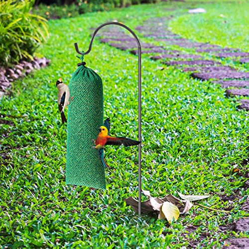 Weewooday 6 Pieces Finch Sock Feeder Thistle Seed 4.7 X 11 in,Dark Green | Thistle Seed Sock, Hanging Instant Seed Bag, Bird Feeders, for Outdoors Garden Yard Patio, Wild Bird, Nyjer Attracts Songbird - color: Dark Green