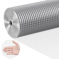 VEVOR Hardware Cloth, 1/2 inch 24in x 50 ft 19 Gauge, Hot Dipped Galvanized Wire Mesh Roll, Chicken Wire Fencing, Wire Mesh for Rabbit Cages, Garden, Small Rodents - size: 24'' x 50'