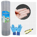 Hot-Dip Galvanized 1/2in Hardware Cloth 36x50ft 19G Chicken Wire Fencing | TUOKS Welded grid stays rigid; easily cut to shape around posts, rabbit enclosures, flower beds, and garden protection. - size: 1/2inch 36''×50'