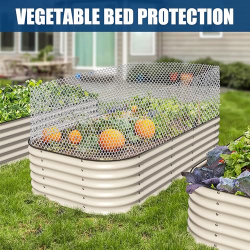 16 inx16.4 ft White Plastic Chicken Wire Mesh with 30 Zip Ties | Easy to cut and bend, no sharp edges. Ideal for poultry, rabbits, dogs, garden beds, balcony screens, floral guards & DIY. - color: 16ft White