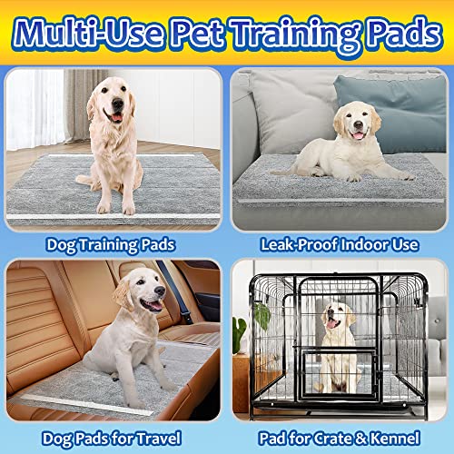 Dogcator Charcoal Puppy Pads Extra Large, Activated Dog Pee Pads, X-Large Odorless Potty for Dogs 28''x34'', 80 Count XL Disposable Pet Training Housebreaking, Black, 28''x34'' 80ct - size: 28"x34"-80 Count