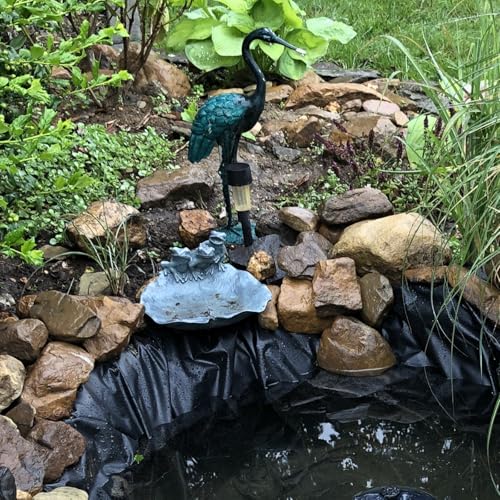 Wild Bird Feeder Birdbath Bowl - Garden Decorations Hummingbird Feeders Frogs on Leaf Bird Bath for Backyard Patio Outdoor Gifts for Frogs Lovers Mom Grandma Women 9.25*9.25*5 inch Newman House Studio