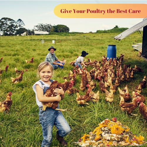 21oz Chicken Nesting Herbs for Chicken Coop - Nesting Box Herbs with 12 Dried Floral Herbs for Chickens, Coop Refresher for Chickens & All-Season Bedding for Backyard Laying Hens, Chicks