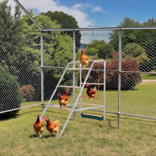 Chicken Coop Roosting Perch, Chicken Bars Roosting Ladder with Leg Bands for Perch, Backyard Poultry, Farm