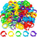 100Pcs 20mm Large Chicken Identification Leg Bands Duck Leg Bands Poultry Leg Bands Rings 8/16/20/25mm - size: 20mm - 100Pcs